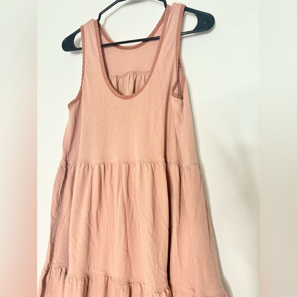 EVERLANE MUTED ROSE TIERED MAXI DRESS SZ MEDIUM - Picture 7 of 9